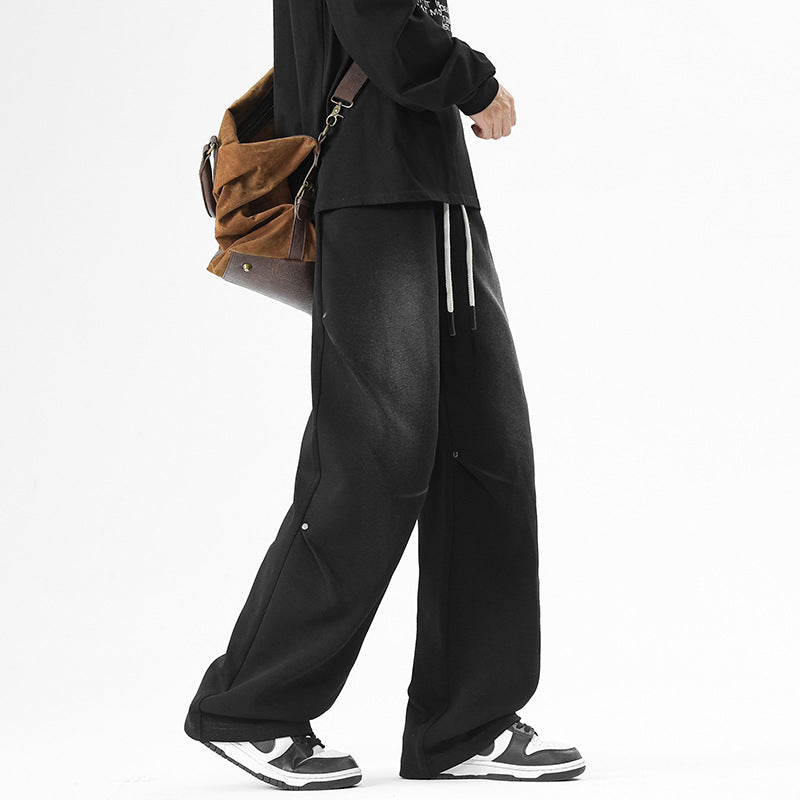 Herren Weite Baggy-Sweathose mit Kordelzug und elastischem Beinabschluss Shop Nory