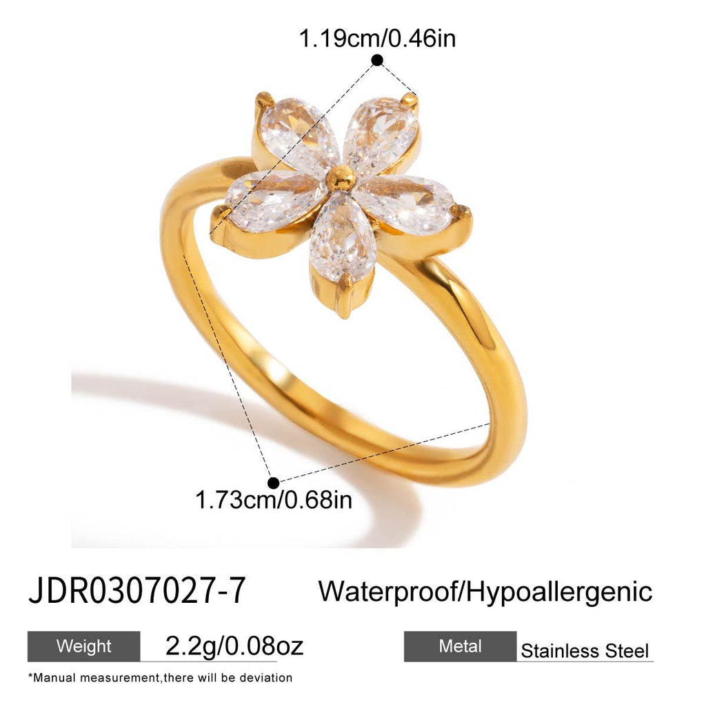 Damen eleganter Ring mit funkelndem Zirkonia-Shop Nory