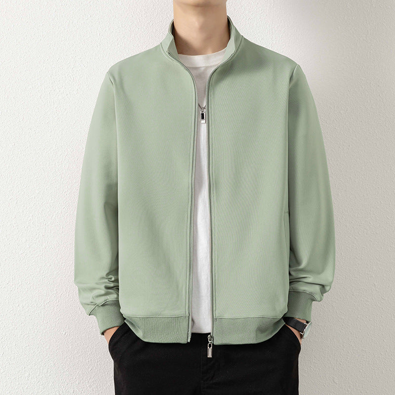 Herren Minimalistische Zip‑Blousonjacke aus technischem Stretchmaterial mit Stehkragen Shop Nory