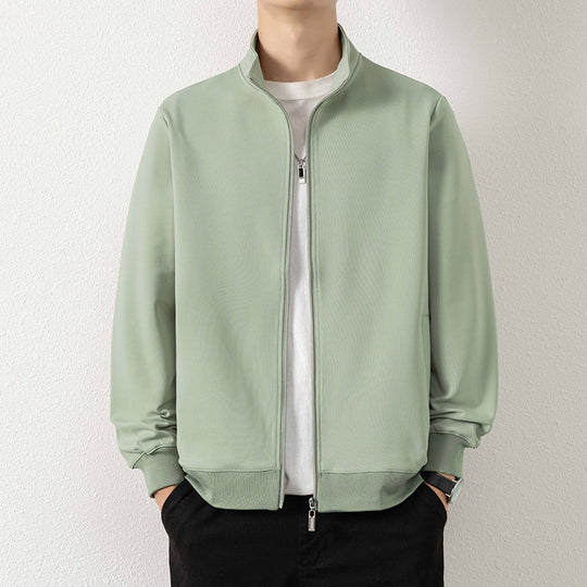 Herren Minimalistische Zip‑Blousonjacke aus technischem Stretchmaterial mit Stehkragen Shop Nory