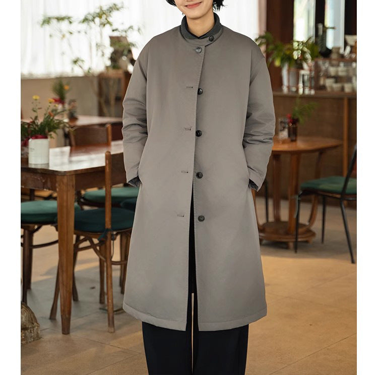 Damen Urbaner Mittel langer Mantel Shop Nory