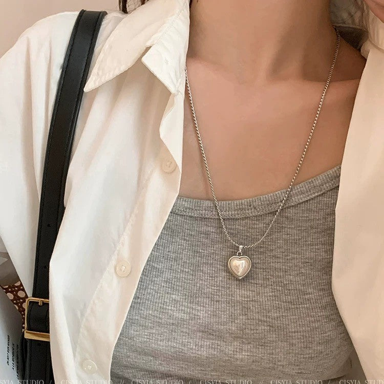 Damen Halskette mit herzförmigem Anhänger aus hochwertigem Edelstahl Shop Nory 1781799995