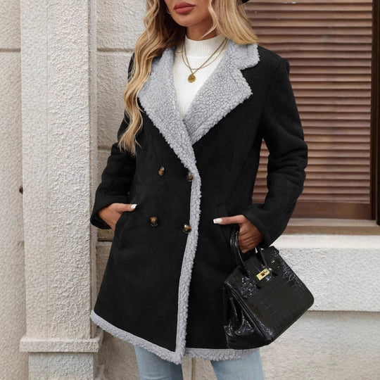 Damen Elegante und bequeme Teddyfelljacke
