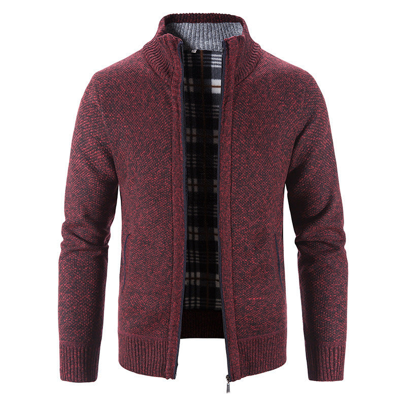 Herren Strickjacke mit innovativem wärmeisolierendem Innenfutter