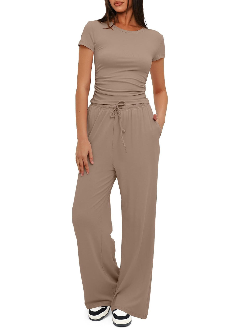 Damen Bequemes Lounge-Outfit mit elastischem Bund und weitem Schnitt