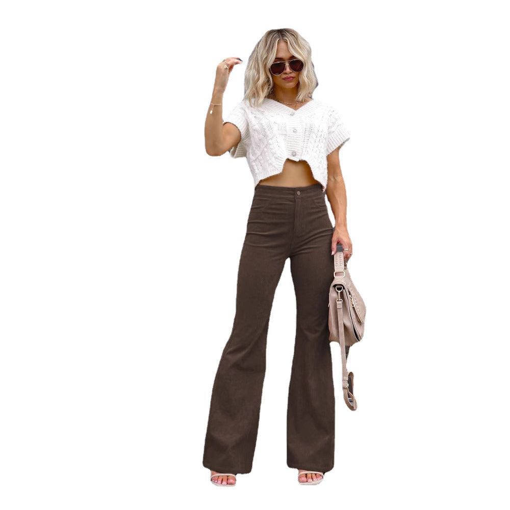Damen Flared Jeans mit hohem Bund und tailliertem Schnitt