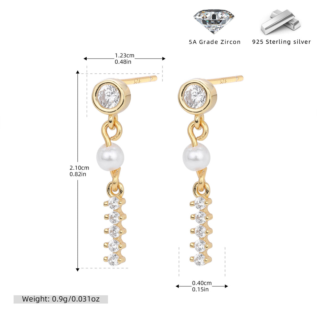 Damen Ohrhänger mit bezauberndem Bären-Anhänger und hochwertigem Zirkonbesatz Shop Nory