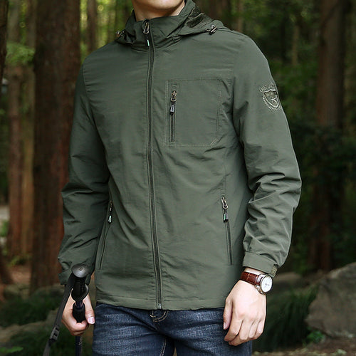 Herren Winddichte Softshell-Thermojacke mit Fleece-Innenfutter und Kapuze Shop Nory