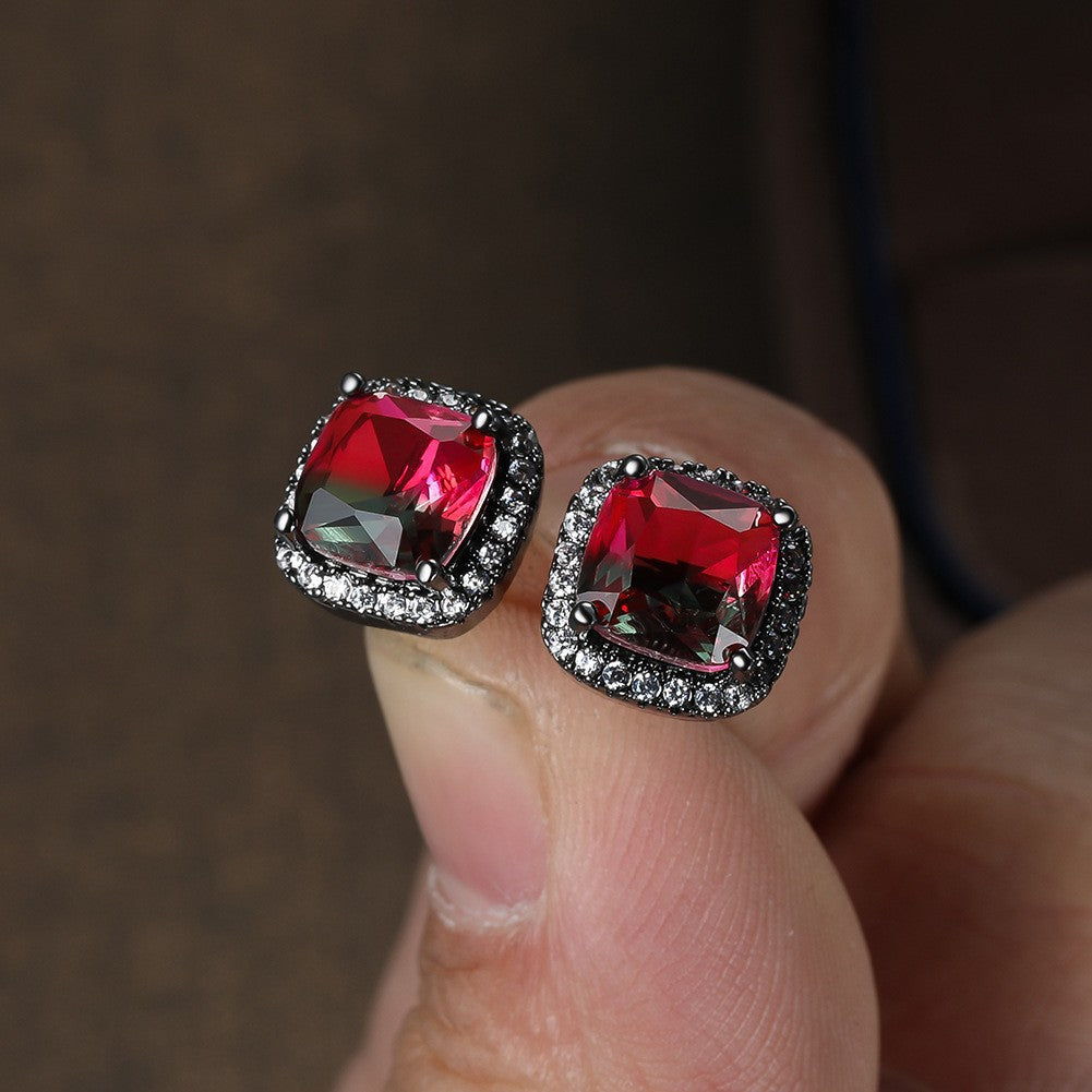 Damen Ring mit funkelnden pinken Kristallen und Zirkonia Shop Nory