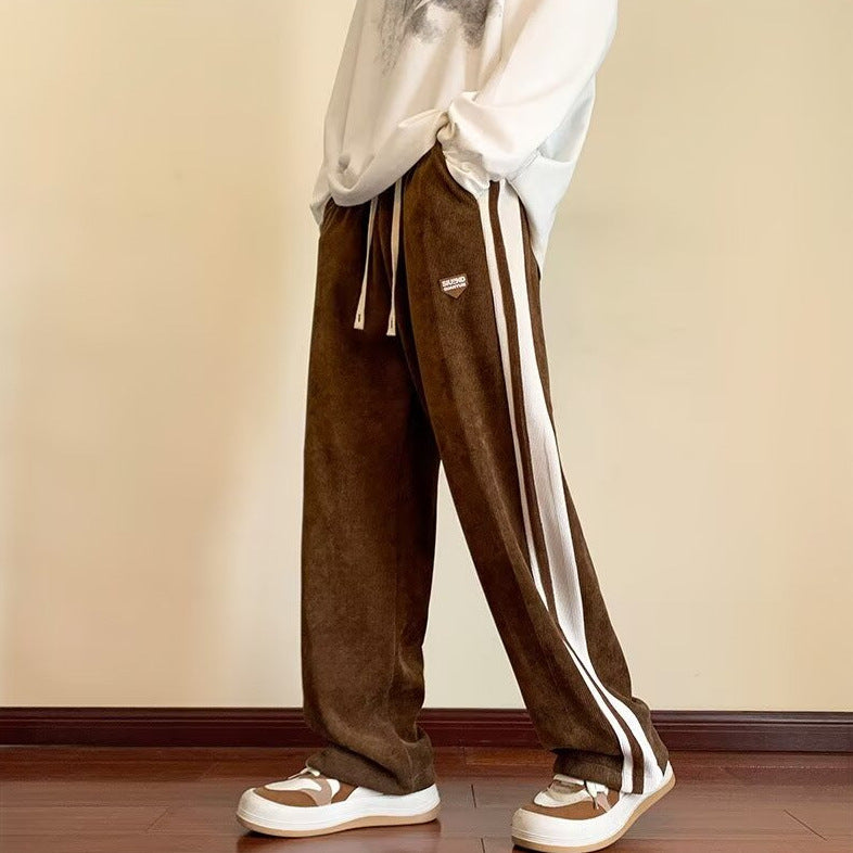 Herren Bequeme Chino-Hose mit Kontraststreifen Shop Nory