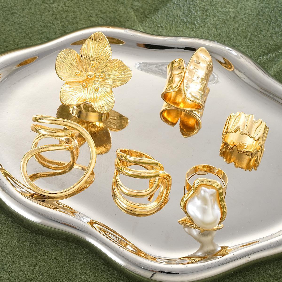 Damen modisches Ring-Set mit einzigartigen Designs und kreativen Formen Shop Nory