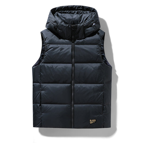 Herren Ärmellose gesteppte Thermoweste mit Kapuze und wasserabweisender Oberfläche Shop Nory