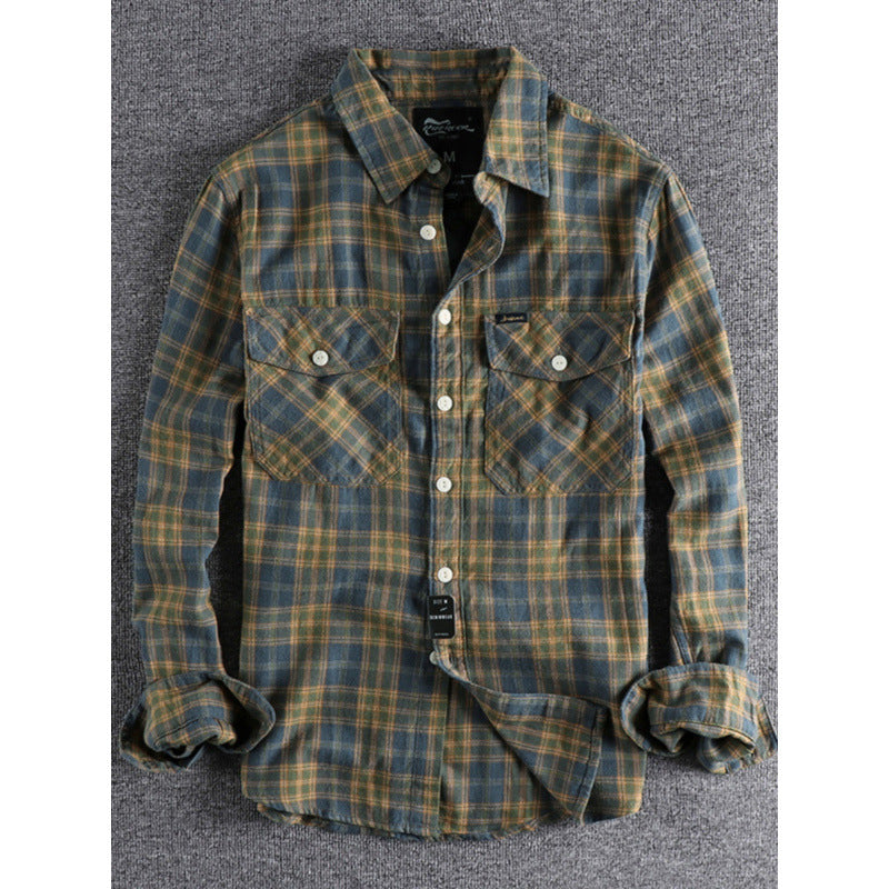 Herren Karo-Flanell-Hemd mit Brusttaschen und legerer Relaxed‑Passform Shop Nory