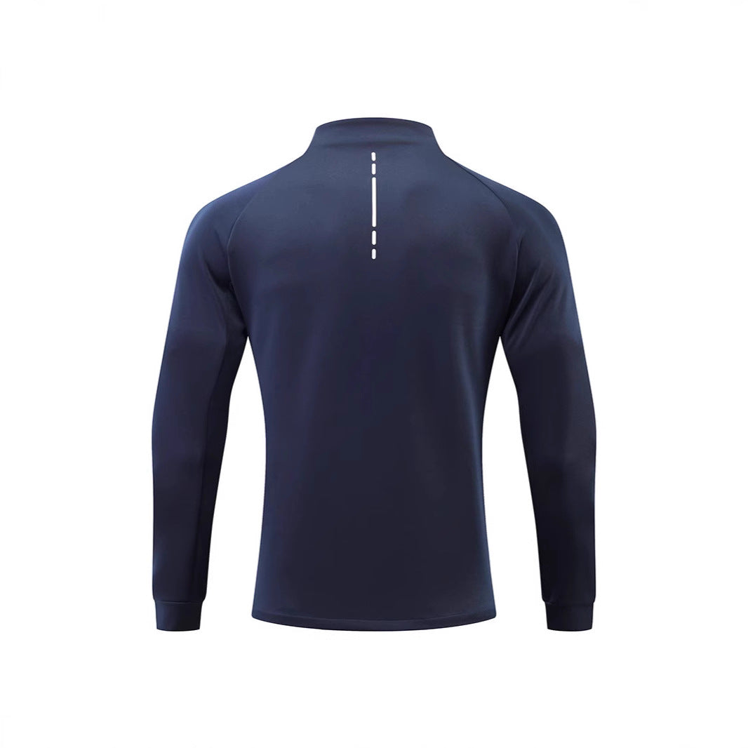 Herren Lauf-Trainingsjacke mit windabweisendem Stretch, Slim-Fit und Reißverschlusstaschen Shop Nory