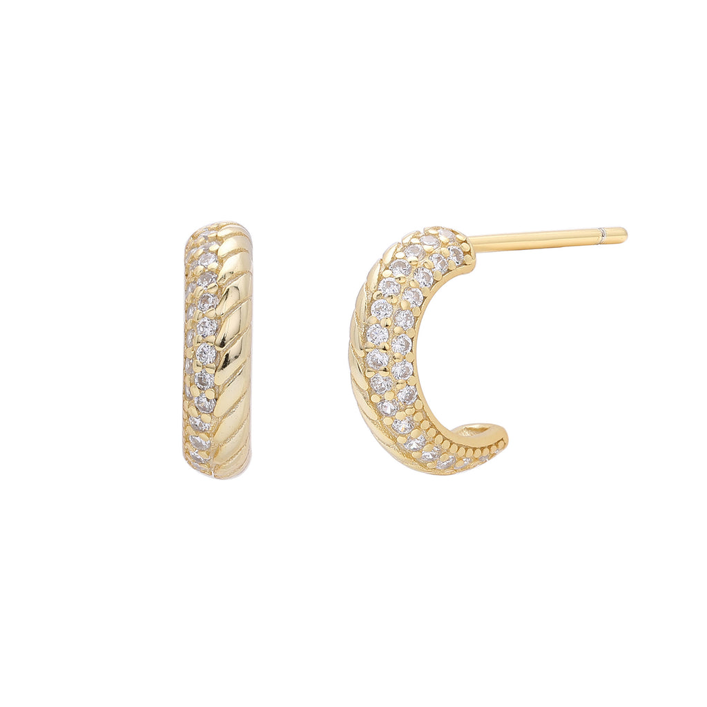Damen Ohrhänger mit eleganter Zirkon-Verzierung aus hochwertigem 925 Sterling Silber Shop Nory