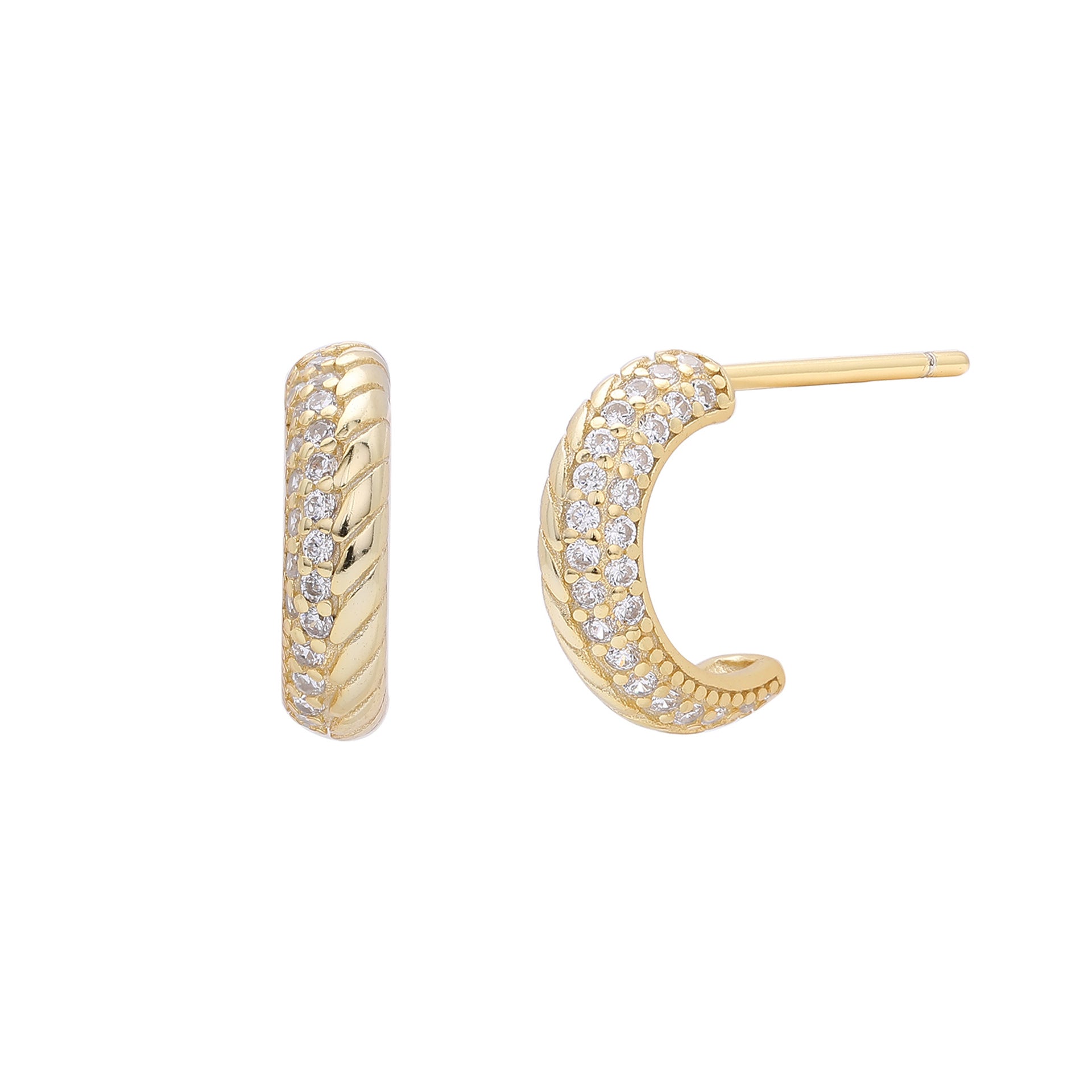 Damen Ohrhänger mit eleganter Zirkon-Verzierung aus hochwertigem 925 Sterling Silber Shop Nory