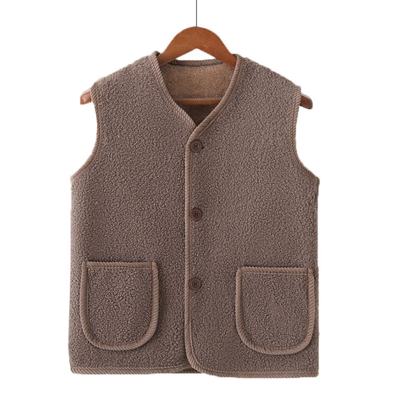 Damen Kuschelige Weste aus Teddyfleece Shop Nory