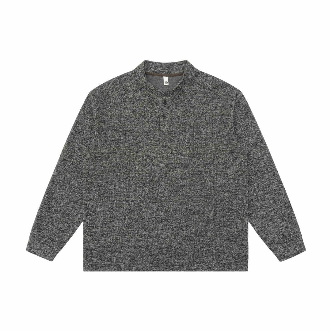 Unisex Feinstrick-Henley-Pullover mit Troyerkragen und Raglanärmeln Shop Nory