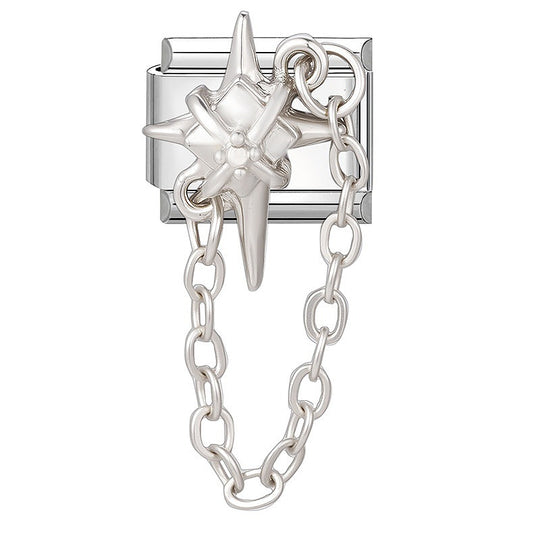 Zarte Schmetterling Charm-Link-Anhänger Aus Hochwertigem Edelstahl mit Kristallakzent