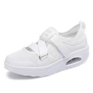 Damen Bequeme und luftige Sneakers mit verstellbarem Klettverschluss