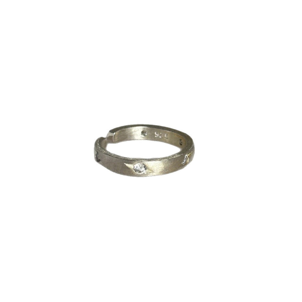 Damen Offener Ring mit funkelnden Sternen Shop Nory