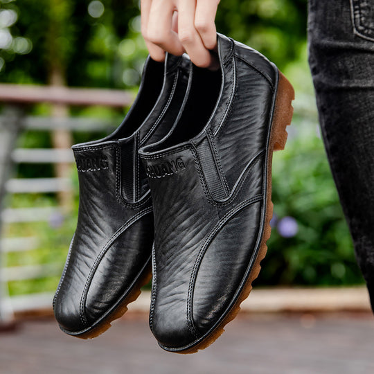Herren Elegante Slip-On Business-Halbschuhe mit elastischen Einsätzen und rutschfester Profilsohle Shop Nory