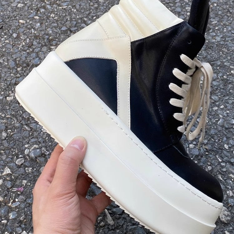 Damen Plateau-High-Top Sneaker-Stiefel mit gepolstertem Schaft und extrahoher Gummisohle Shop Nory