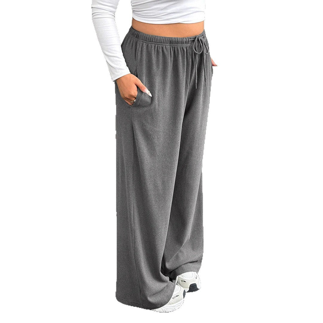 Damen High-Waist weite Beinform Jogginghose Shop Nory