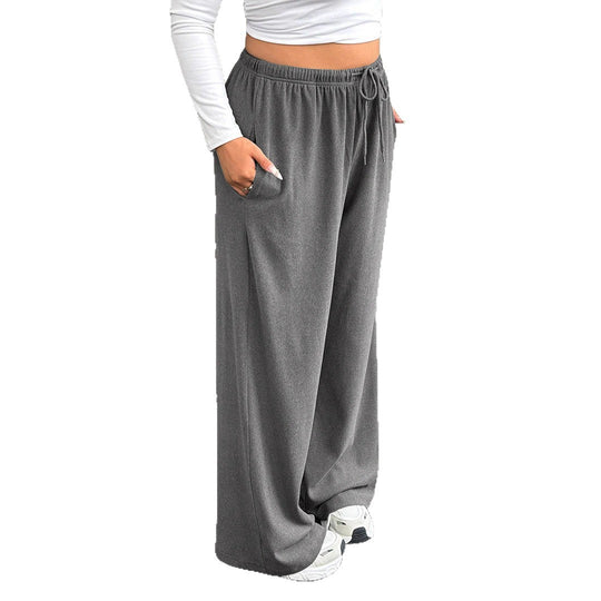 Damen High-Waist weite Beinform Jogginghose Shop Nory