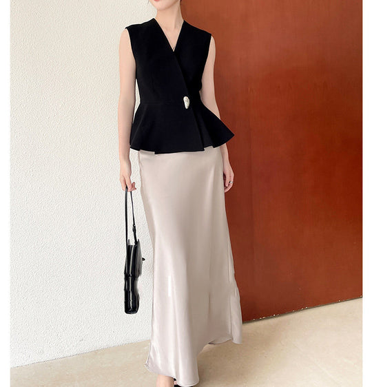 Damen Eleganter Wickelblazer mit Peplum-Design Shop Nory