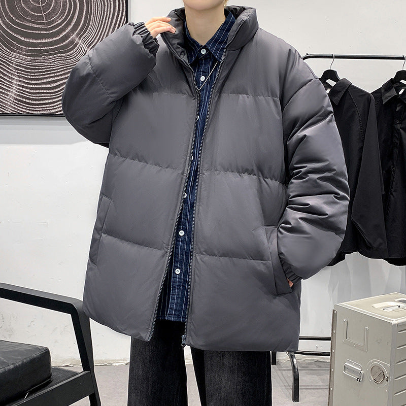 Damen Gepolsterte Oversize-Steppjacke mit hohem Stehkragen und geradem Schnitt Shop Nory
