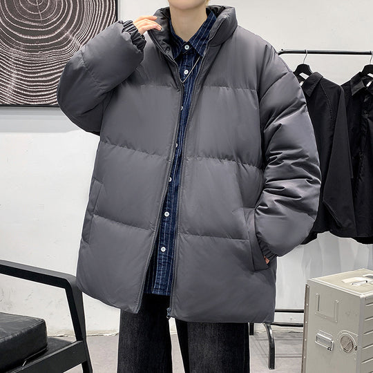 Damen Gepolsterte Oversize-Steppjacke mit hohem Stehkragen und geradem Schnitt Shop Nory