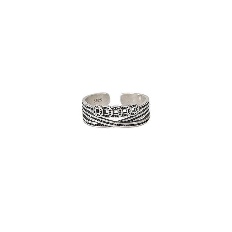 Damen filigraner Ring mit kunstvoller Wellenstruktur Shop Nory
