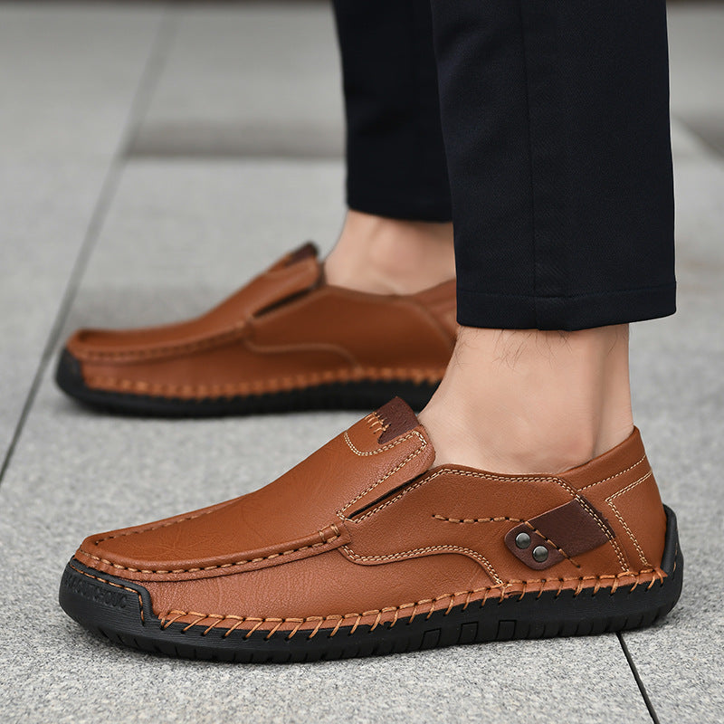 Herren bequeme Mokassins aus hochwertigem Leder Shopnory