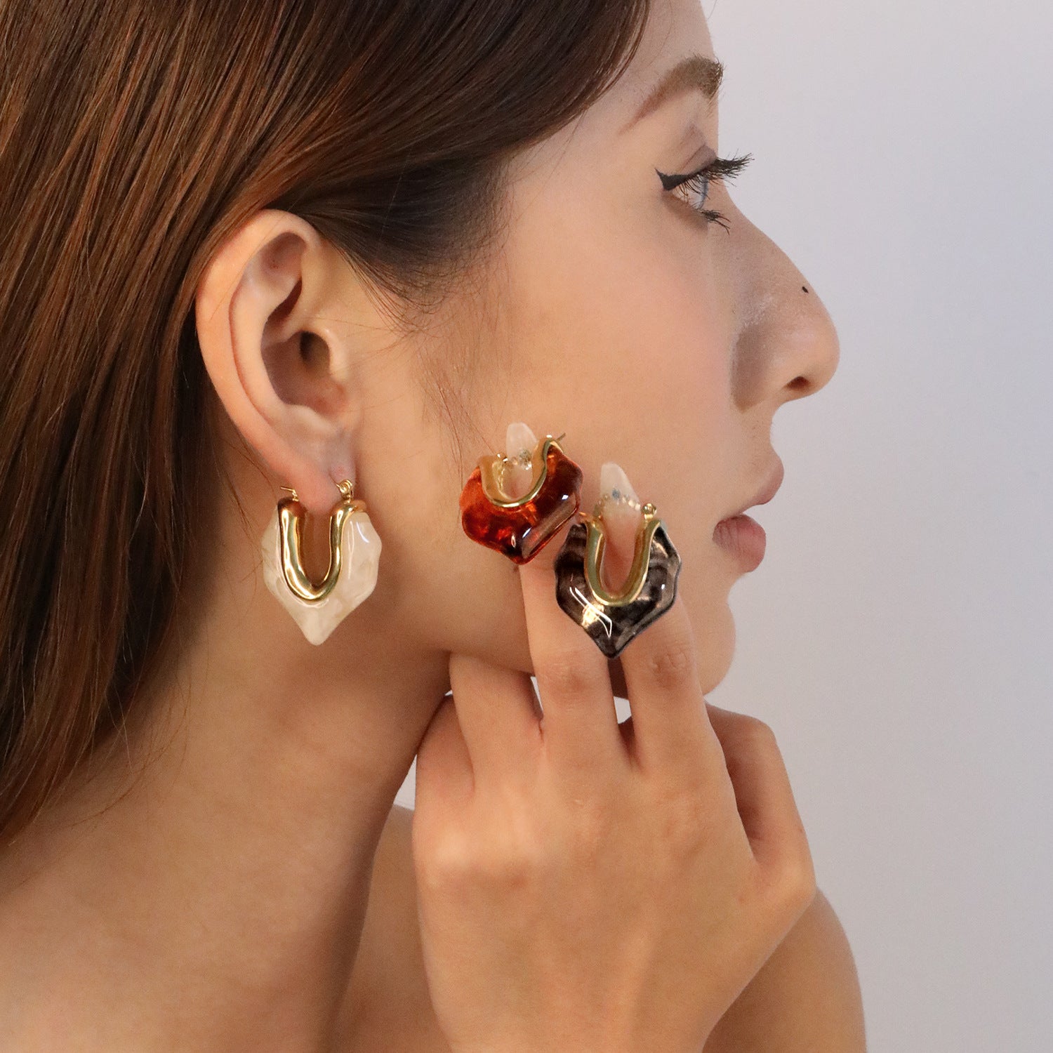 Damen modische Creolen mit eleganter Form und luxuriösem Design Shop Nory