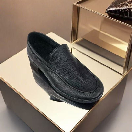 Damen Eleganter Leder-Slip-On-Loafer mit gepolstertem Fußbett und dezenter Plateausohle Shop Nory