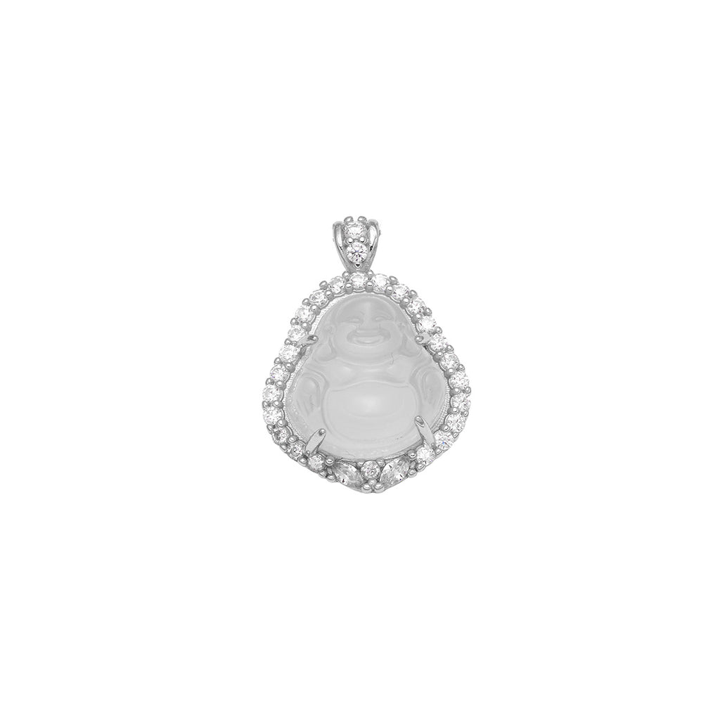 Damen Anhänger mit Buddha-Motiv und funkelnden Zirkonia-Details Shop Nory
