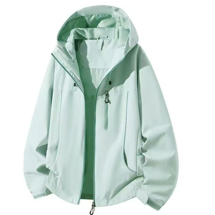 Herren Wasserdichte Kapuzen-Softshelljacke mit winddichtem Schnitt und Reißverschluss Shop Nory