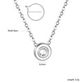 Damen elegante Halskette mit funkelndem Zirkonia-Anhänger Shop Nory