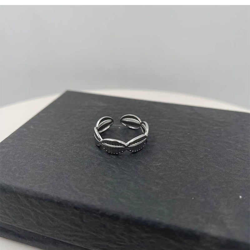 Damen modischer Ring mit stilvollem Ketten-Design Shop Nory