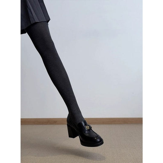 Damen Loafer mit massivem Blockabsatz und gepolstertem Komfortfußbett Shop Nory