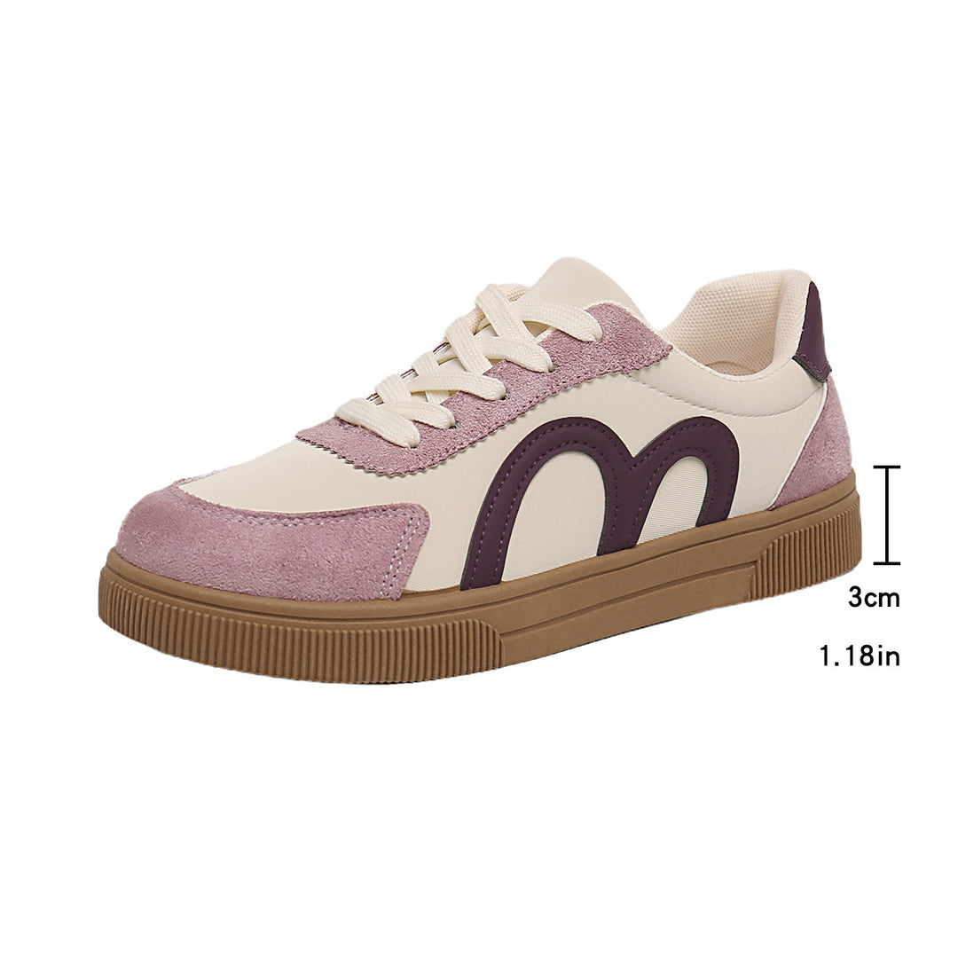 Damen Retro-Sneaker mit Velours‑Overlays, geschwungener Seitenapplikation und profilierter Gummisohle Shop Nory