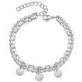 Damen Armband mit trendigem Doppel-Design und Anhängern Shop Nory