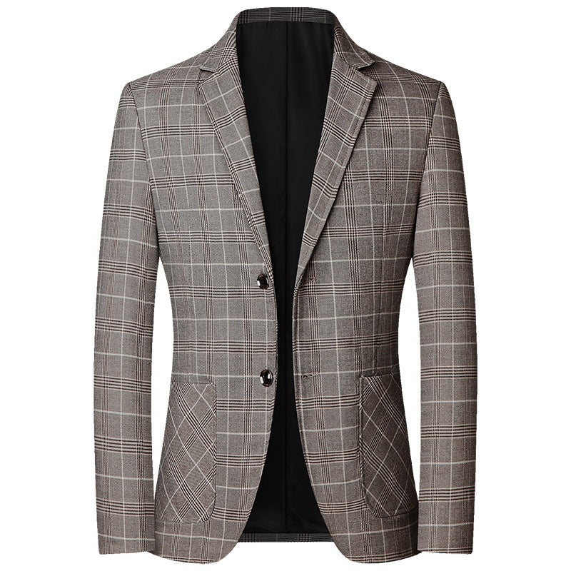 Herren Kariertes Sakko mit schmaler Passform und aufgesetzten Taschen Shop Nory