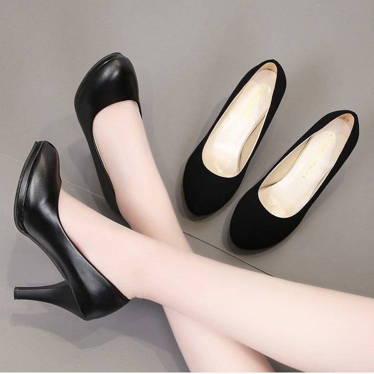 Damen klassische Pumps mit elegantem Blockabsatz und komfortabler Innenpolsterung