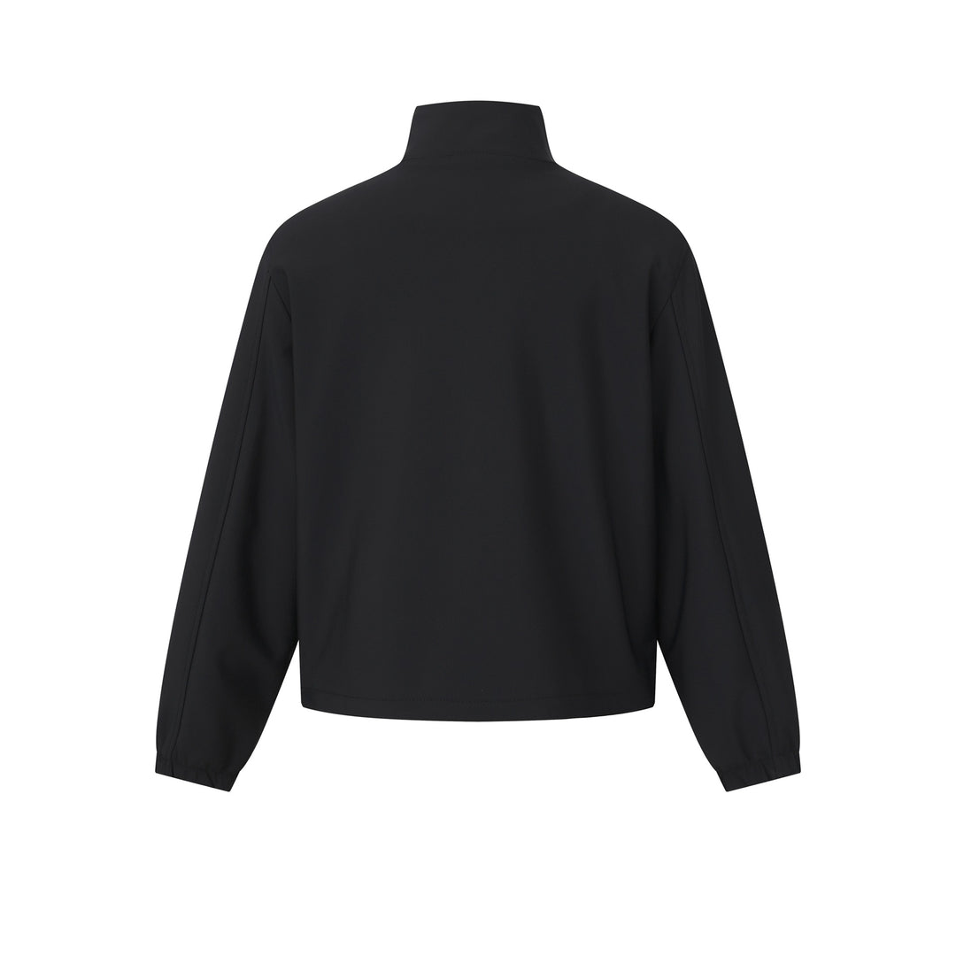Unisex Kurz geschnittene leichte Softshelljacke mit Stehkragen und elastischen Bündchen Shop Nory