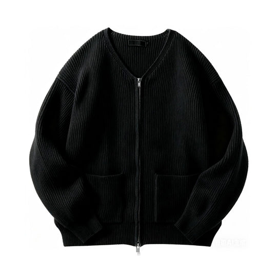 Damen Modische Strickjacke mit Reißverschluss Shop Nory