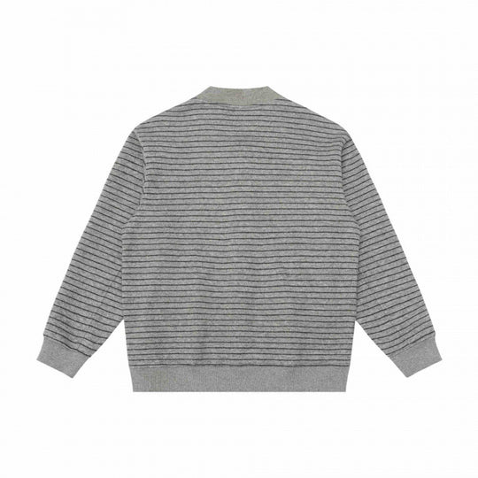 Herren Strukturiertes Strick-Cardigan mit Druckknopfleiste und geripptem Saum Shop Nory