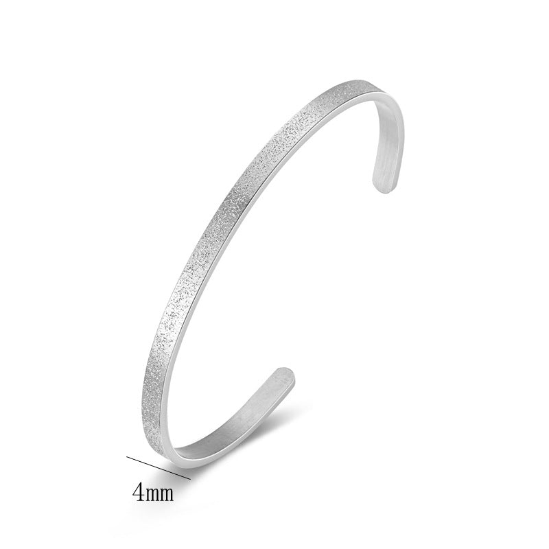 Damen eleganter Armreif mit funkelnder Oberflächenstruktur Shop Nory