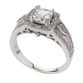 Damen Ring mit funkelndem Zirkonia-Besatz und kunstvollem Design Shop Nory